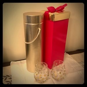 Ulta Wine Bottle Carrier & Glasses Gift Set
